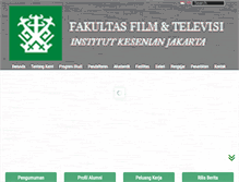 Tablet Screenshot of fftv.ikj.ac.id